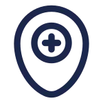 Map Point Hospital SVG Icon